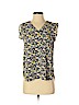 Loft design by... 100% Polyester Yellow Short Sleeve Blouse Size S (petite) - photo 1
