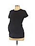 Liz Lange Maternity Black Short Sleeve T-Shirt Size S - photo 1