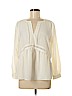 Ann Taylor LOFT 100% Polyester Ivory Long Sleeve Blouse Size M - photo 1