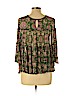 Ne Quittez Pas 100% Rayon Green 3/4 Sleeve Blouse Size L (petite) - photo 2