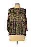 Ne Quittez Pas 100% Rayon Green 3/4 Sleeve Blouse Size L (petite) - photo 1