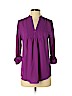 Brixon Ivy 100% Polyester Purple Long Sleeve Blouse Size S - photo 1