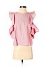Club Monaco 100% Cotton Pink Short Sleeve Blouse Size S (petite) - photo 1