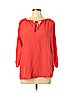 MICHAEL Michael Kors 100% Polyester Red 3/4 Sleeve Blouse Size M - photo 1