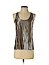 Ann Taylor Gold Sleeveless Silk Top Size 2 (petite) - photo 1