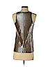 Ann Taylor Gold Sleeveless Silk Top Size 2 (petite) - photo 2
