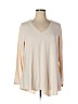 Soft Surroundings Ivory Long Sleeve Top Size 1X - photo 1
