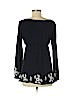 BCBGMAXAZRIA 100% Cotton Black Long Sleeve Blouse Size M - photo 2