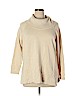 North Style 100% Cotton Tan Pullover Sweater Size 1X - photo 1