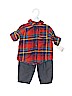 Carter's Red Short Sleeve Button-Down Shirt 3-6 MO / 6 MO - photo 1
