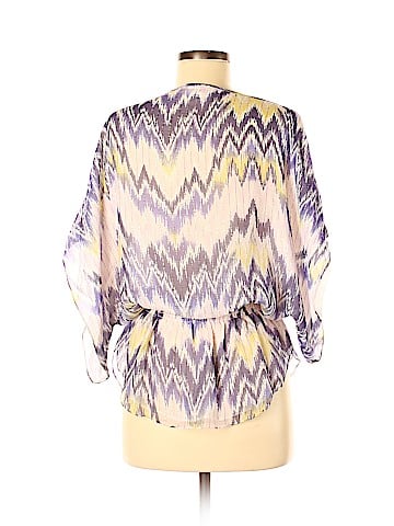 Parker 3/4 Sleeve Silk Top (view 2)