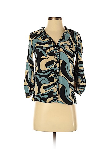 Diane von Furstenberg 3/4 Sleeve Silk Top (view 1)