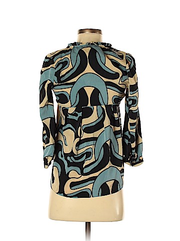 Diane von Furstenberg 3/4 Sleeve Silk Top (view 2)