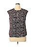 J.Crew 100% Viscose Brown Short Sleeve Blouse Size 14 - photo 1