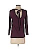 Ann Taylor LOFT Outlet Burgundy Long Sleeve T-Shirt Size XS - photo 2