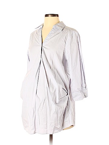Isabel Maternity 3/4 Sleeve Button-Down Shirt (view 1)