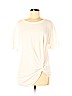 Sundance 100% Cotton White Short Sleeve Top Size M - photo 1