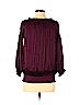 Diane von Furstenberg 100% Polyester Purple 3/4 Sleeve Blouse Size 4 - photo 2