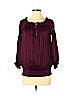 Diane von Furstenberg 100% Polyester Purple 3/4 Sleeve Blouse Size 4 - photo 1