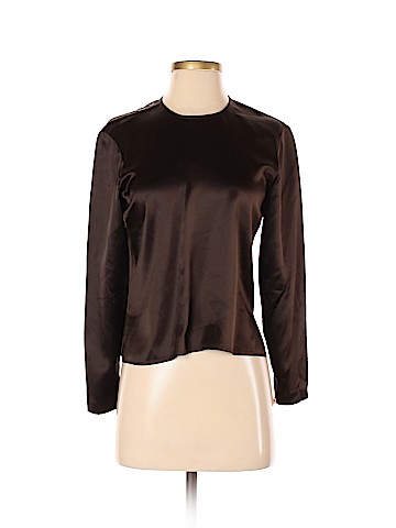 Linda Allard Ellen Tracy Long Sleeve Silk Top (view 1)