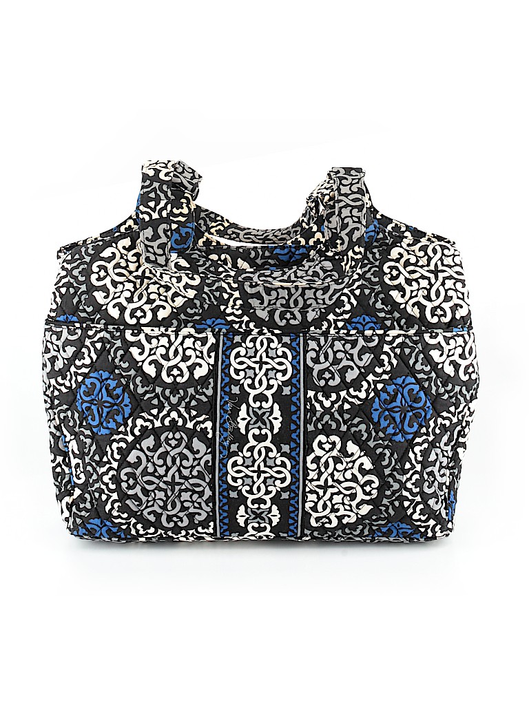Vera Bradley 100% Cotton Animal Print Blue Shoulder Bag One Size - 70%
