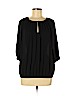 Vince Camuto 100% Polyester Black 3/4 Sleeve Blouse Size M - photo 1