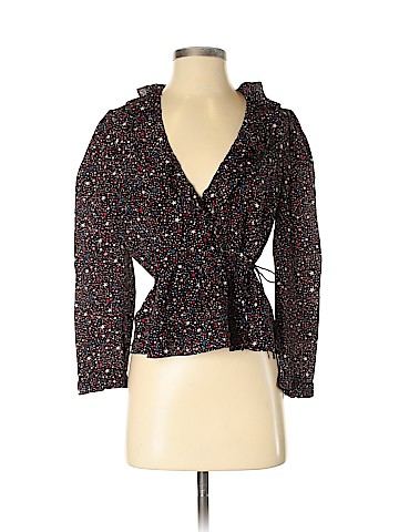 Madewell Long Sleeve Silk Top (view 1)