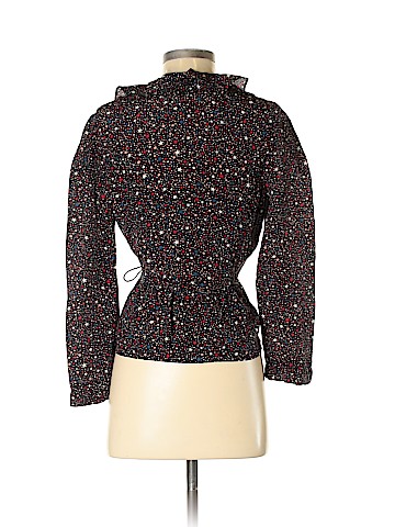 Madewell Long Sleeve Silk Top (view 2)