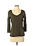Tommy Hilfiger 100% Cotton Green 3/4 Sleeve Top Size S (petite) - photo 1