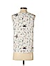 Ann Taylor LOFT Outlet 100% Polyester White Sleeveless Blouse Size S (petite) - photo 2