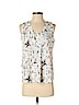 Ann Taylor LOFT Outlet 100% Polyester White Sleeveless Blouse Size S (petite) - photo 1