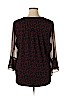 Charter Club 100% Polyester Black Long Sleeve Blouse Size XL - photo 2