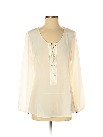 Acrobat Long Sleeve Silk Top (view 1)