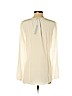 Acrobat 100% Silk White Long Sleeve Silk Top Size S - photo 2