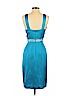Badgley Mischka 100% Silk Blue Cocktail Dress Size 0 - photo 2