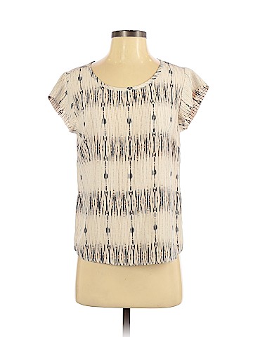 Cynthia Rowley TJX Short Sleeve Silk Top (view 1)