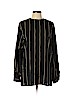 Max Mara 100% Silk Black Long Sleeve Silk Top Size 10 - photo 1