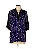 Yumi Kim 100% Silk Purple 3/4 Sleeve Silk Top Size L - photo 1