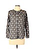 Ann Taylor LOFT 100% Cotton Gray Long Sleeve Top Size S (petite) - photo 1
