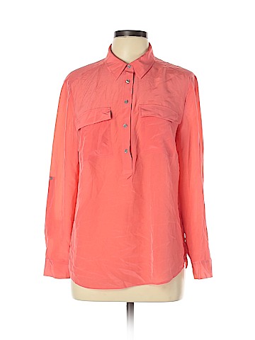 Ann Taylor Long Sleeve Silk Top (view 1)