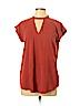 Express Orange Short Sleeve Blouse Size M - photo 1