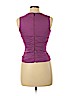 Nicole Miller 100% Cotton Purple Sleeveless Blouse Size S - photo 2