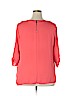 Apt. 9 100% Polyester Orange 3/4 Sleeve Blouse Size XXL - photo 2