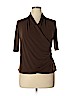 Sunny Leigh Brown 3/4 Sleeve Top Size XL - photo 1