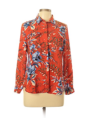 Ann Taylor LOFT 3/4 Sleeve Button-Down Shirt (view 1)