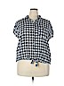 Old Navy Blue Short Sleeve Blouse Size XXL - photo 1