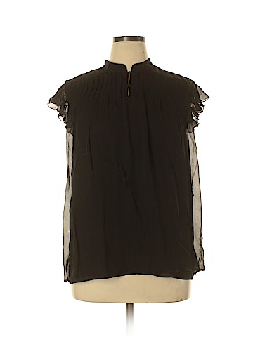 Alfani Short Sleeve Silk Top (view 1)