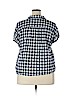 Old Navy Blue Short Sleeve Blouse Size XXL - photo 2