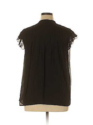 Alfani Short Sleeve Silk Top (view 2)