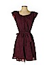 LC Lauren Conrad 100% Cotton Burgundy Casual Dress Size S - photo 1